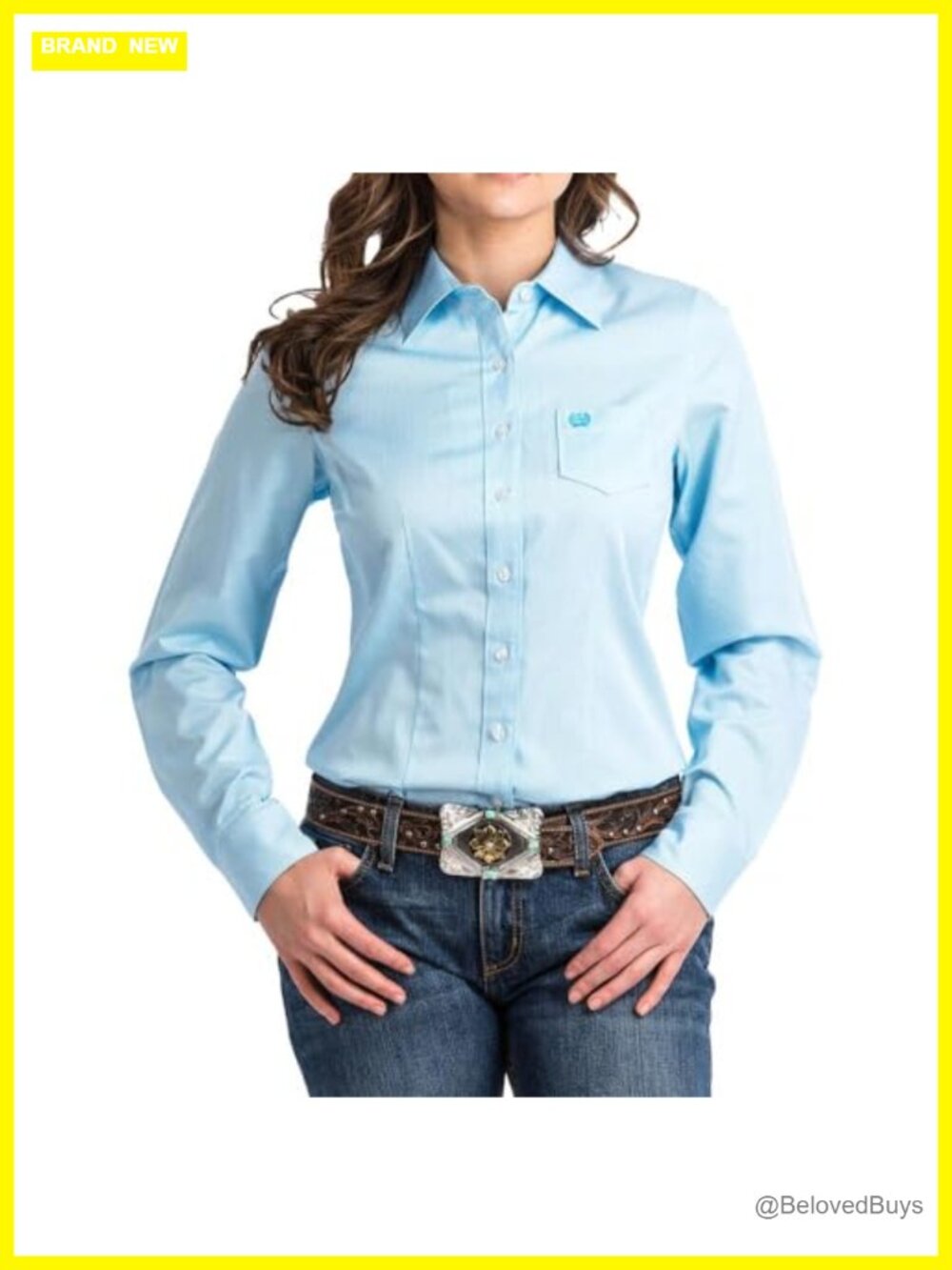 Tencel Long Sleeve Button Down Shirt Western Woven